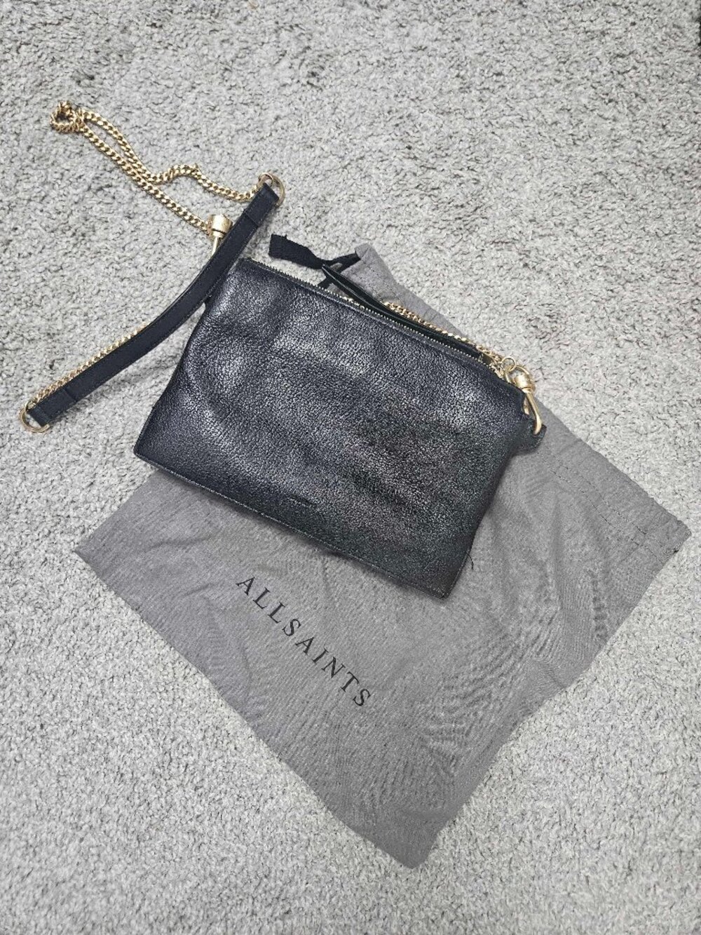 All Saints Fletcher Leather Bag/Clutch (originally $300+)